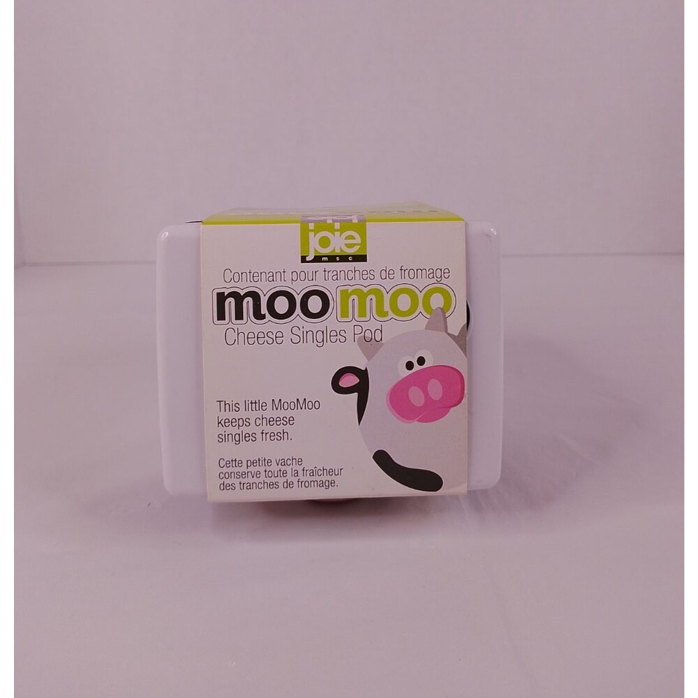 Joie Moo Moo Sliced Cheese Storage Container Pod Fridge Organizer NEW - Picture 5 of 6